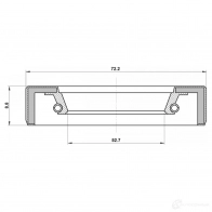 Уплотняющее кольцо, дифференциал FEBEST 95FBY-54720909R 1440023523 JJ16R M - Изображение 2