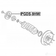 Ременный шкив, коленчатый вал FEBEST BS DBTO1 PGDS-9HW 1440023635 - Изображение 2