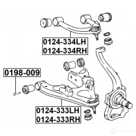 Болты рычага подвески FEBEST 8UV BZC 0198009 1437400899 - Изображение 2