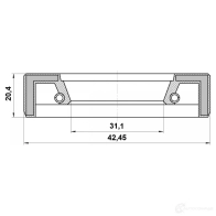 Прокладка, крышка головки цилиндра FEBEST LLI C66 1440023522 95FAY-33420920X - Изображение 2