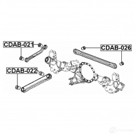 Сайлентблок FEBEST 1270603964 4056111110295 FWY8 O cdab021 - Изображение 2