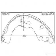 Тормозная колодка FEBEST Q2K5P4 Y 3823423 0502gfr 4056111099217 - Изображение 2