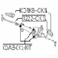 Крепление рулевой рейки FEBEST cdabck1kit CJI GK 4056111110318 1270603978 - Изображение 2