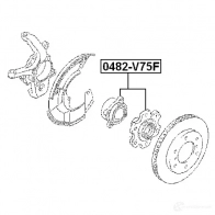 Ступица колеса FEBEST 3823349 4056111022147 0482v75f 4PFJ T - Изображение 2