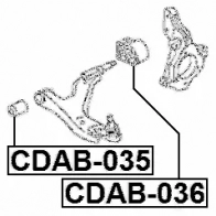 Сайлентблок FEBEST cdab035 1424585318 4056111120676 AXM27 Q - Изображение 2