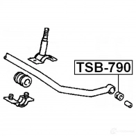 Втулка стабилизатора FEBEST QR D2U 3830143 4056111016917 tsb790 - Изображение 2