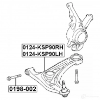Болты рычага подвески FEBEST 1437400877 0198002 A GD1L7 - Изображение 2
