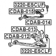 Сайлентблок FEBEST X RDK49P 4056111097145 315981180 cdab015 - Изображение 2