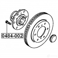 Шпилька колеса FEBEST 0484002 3823360 4056111066400 AO UYCQQ - Изображение 2
