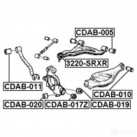 Сайлентблок FEBEST cdab011 1270603928 ZKC KCC 4056111094144 - Изображение 2