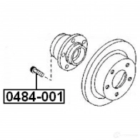 Шпилька колеса FEBEST 4056111042480 3823359 0484001 WIUL UY - Изображение 2