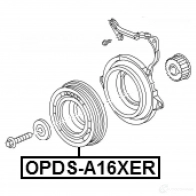 Ременный шкив, коленчатый вал FEBEST 1440023632 6G HNRX OPDS-A16XER - Изображение 2