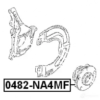 Ступица колеса FEBEST 4056111042350 0482na4mf 3823347 G HT67 - Изображение 2