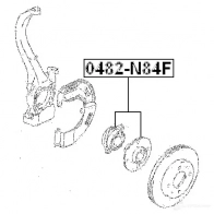 Ступица колеса FEBEST 0482n84f 3823346 MA Q2HPY 4056111044576 - Изображение 2