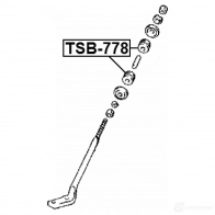 Втулка рессоры FEBEST tsb778 E 7K3QS 3830132 4056111089188 - Изображение 2