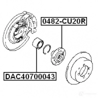Ступица колеса FEBEST 4056111061917 0482cu20r J7 R8GK 3823330 - Изображение 2