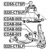 Сайлентблок FEBEST FX ZJFH4 cdab001 1270603896 4056111097060 - Изображение 2