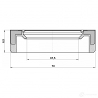 Сальник вала раздаточной коробки FEBEST 95bay61700507x SA ABY 1439215385 - Изображение 2