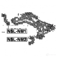 Стойка стабилизатора, тяга FEBEST 3828805 4056111018287 nslnm1 KAUD7 O8 - Изображение 2