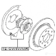 Ступица колеса FEBEST 0482cw5wmr 8FX SG 4056111089997 3823334 - Изображение 2
