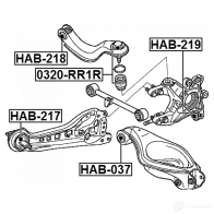 Сайлентблок FEBEST 9 BN1SJ hab218 3826505 4056111095288 - Изображение 2