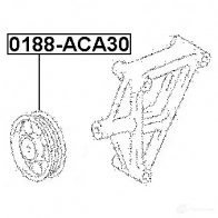 Обводной ролик приводного ремня FEBEST VQL DR0 0188aca30 4056111061313 3821788 - Изображение 2