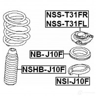 Тарелка пружины FEBEST nsij10f 3828797 CX 0OI 4056111112725 - Изображение 2