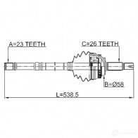 Шрус граната FEBEST 9KP QVIA 1270585848 4056111118789 0114zze120a48lh - Изображение 2