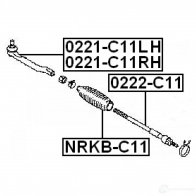 Пыльник рулевой рейки FEBEST nrkbc11 M3 M1N 4056111059952 3828589 - Изображение 2