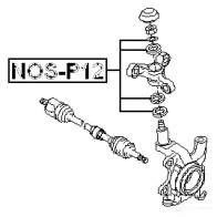 Ремкомплект поворотной цапфы FEBEST 3828586 4056111022611 nosp12 XU1A H36 - Изображение 2