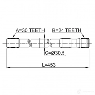 Приводной вал FEBEST 4056111036885 3820961 0112lc80rh HMJ6G4 I - Изображение 2