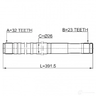 Приводной вал FEBEST 4056111108216 3820959 SU3TH W 0112ct220rh - Изображение 2