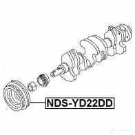 Шкив коленвала FEBEST U3NF9W Z 1437401077 ndsyd22dd - Изображение 2
