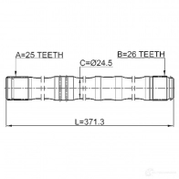 Приводной вал FEBEST 4056111113760 3820956 0112azt251lh TNVF4 CW - Изображение 2