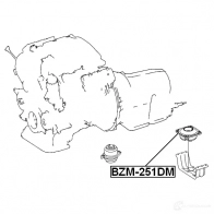 Подушка двигателя, опора FEBEST bzm251dm 4056111104966 6 5EJ1 3825849 - Изображение 2