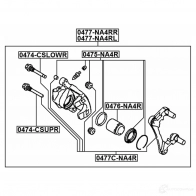 Поршень тормозного суппорта FEBEST 4056111023618 3823289 O J9MY 0476na4r - Изображение 2