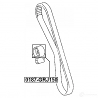 Натяжной ролик ГРМ FEBEST 0187grj150 1J2Y BX 4056111075532 3821762 - Изображение 2