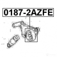 Натяжной ролик приводного ремня FEBEST 4056111046099 UG 1JQ 3821749 01872azfe - Изображение 2