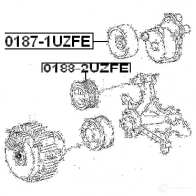 Натяжной ролик приводного ремня FEBEST 3821747 01871uzfe 7L8M OSO 4056111060590 - Изображение 2
