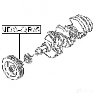 Шкив коленвала FEBEST D 7T1WW 3828429 ndsqr25 4056111073156 - Изображение 2