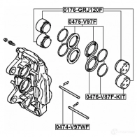 Ремкомплект суппорта FEBEST 0 A9EBOH 4056111048789 3823275 0475v97f - Изображение 2