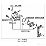 Ремкомплект суппорта FEBEST 3823274 4056111021683 PG4 OR1D 0475v75r - Изображение 2
