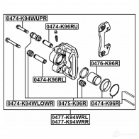 Ремкомплект суппорта FEBEST MRL8 GP 0475k96r 4056111065632 3823263 - Изображение 2