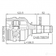 Шрус граната FEBEST 4056111035550 3820945 GHTIR GI 0111sxv10lh - Изображение 2