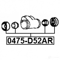 Ремкомплект суппорта FEBEST 4056111107479 01K HGSY 0475d52ar 1270593388 - Изображение 2