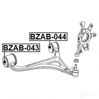 Сайлентблок FEBEST 3825822 4056111099941 EH55 W bzab043 - Изображение 2
