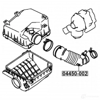 Шланг, система подачи воздуха FEBEST NTZZQ QD 04450-002 1440022906 - Изображение 2