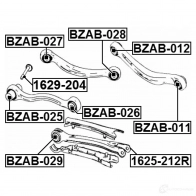 Сайлентблок FEBEST bzab027 4056111080925 3825806 4YAB CJ - Изображение 2