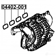 Кольцо корпуса дроссельной заслонки FEBEST 1437400182 2K 95S 04402001 - Изображение 2