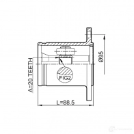 Шрус граната FEBEST 1GBE F 4056111085869 0111mhu38r 3820932 - Изображение 2